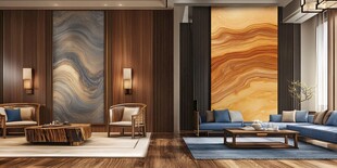 现代轻奢风客厅优雅空间