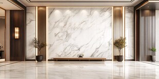 现代奢华大理石玄关设计