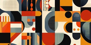 几何抽象艺术图案设计