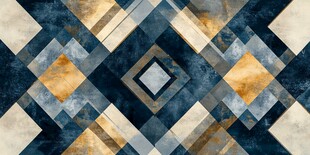 几何拼接抽象艺术图案