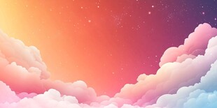 梦幻云端星空绚丽背景