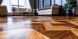 时尚拼花木地板客厅空间