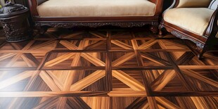 精美拼花木地板与古典家具