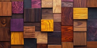 多彩木纹方块拼接图案