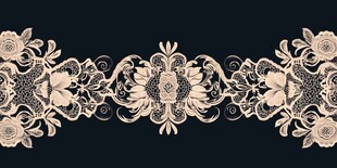 复古蕾丝花纹装饰图案