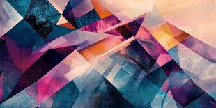 抽象多彩几何图形背景