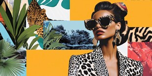 豹纹时尚女郎的个性风采