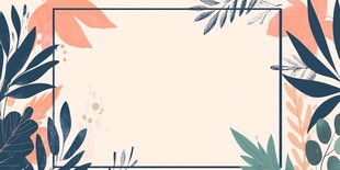 植物边框背景图
