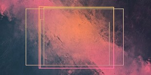 梦幻渐变背景与几何框架