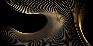 金色流线抽象艺术背景图