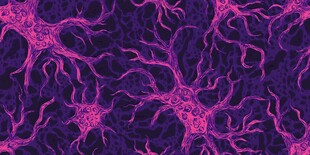 梦幻神经细胞图案背景