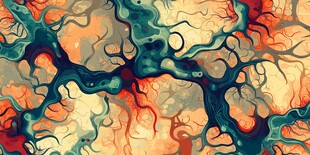 奇幻脉络艺术图案