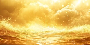 金色海浪 阳光云海美景