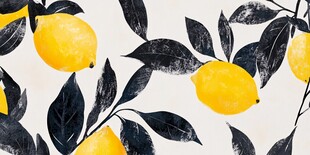 柠檬树叶图案装饰画