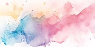 梦幻水彩晕染背景图