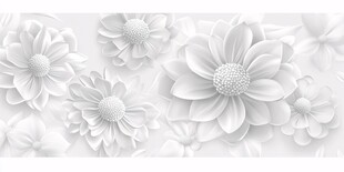 立体白花图案背景纹理