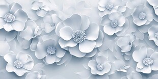 立体白花背景图