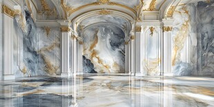 奢华大理石宫殿室内空间