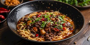 香浓牛肉拉面诱人美食