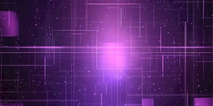 紫色科技感抽象线条背景图