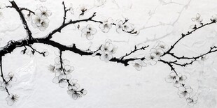 水墨梅花枝头绽