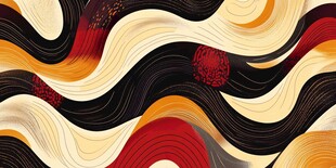 抽象波纹图案艺术纹理