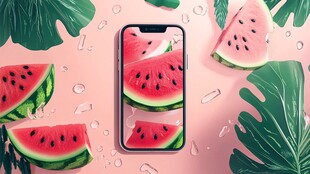 夏日西瓜主题手机画面