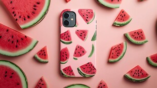 西瓜图案手机壳清新亮相