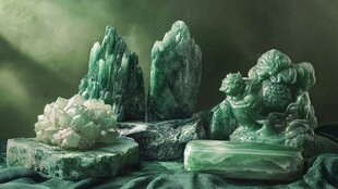 翠玉摆件 尽显自然灵韵之美