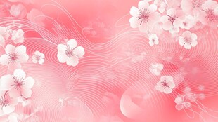 粉色浪漫樱花背景图