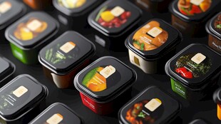 多样即食餐盒展示