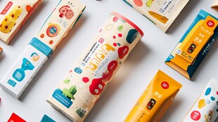 多彩零食包装展示