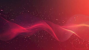 梦幻红色飘带背景特效图