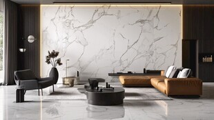 现代简约大理石客厅空间