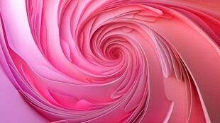 梦幻粉色螺旋抽象艺术图案