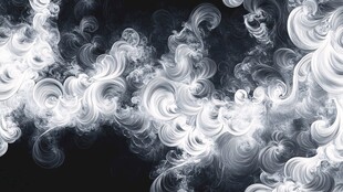 梦幻白色烟雾抽象背景图