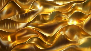 金色波浪纹理背景图案
