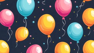 缤纷气球背景图