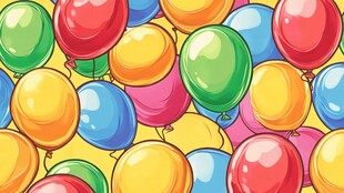 缤纷多彩气球图案背景