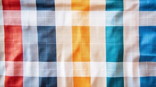 多彩格子布料纹理展示