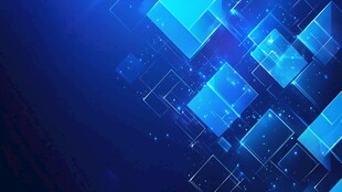 蓝色科技风方块背景图案