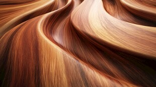 绚丽动感的波浪形发丝纹理