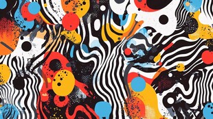 抽象艺术图案的视觉盛宴