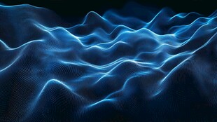 蓝色动感数据波浪纹理图