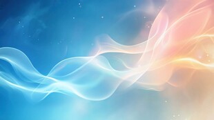 梦幻蓝粉渐变流动光影背景