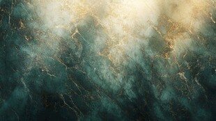 梦幻绿金大理石纹理背景