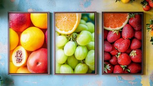 多彩鲜果组合展示