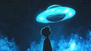 仰望飞碟的少年