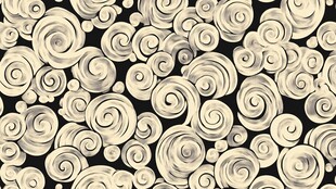 手绘螺旋图案背景纹理