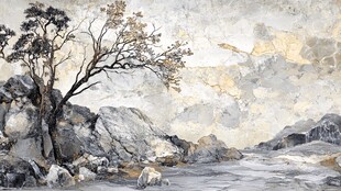 水墨山水意境图